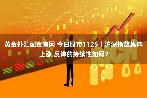 黄金外汇配资官网 今日股市1125丨沪深指数集体上涨 反弹的持续性如何？